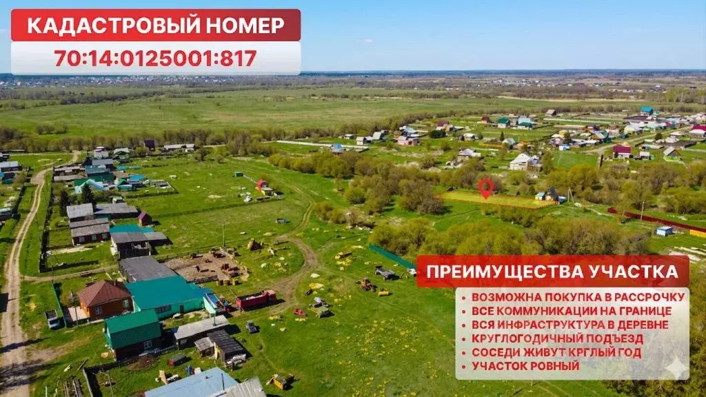 Участок в Томская область, Томск д. Эушта, ул. Тояна (7.8 сот.) - Фото 2