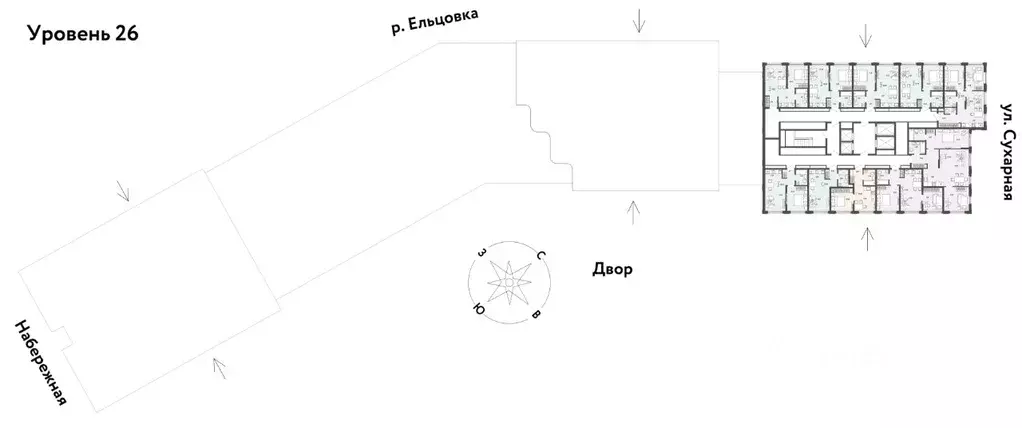 Студия Новосибирская область, Новосибирск Сухарная ул., 109/2 (24.6 м) - Фото 1
