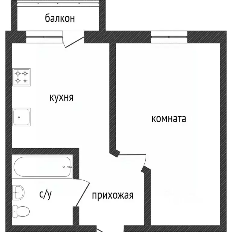 1-к кв. Воронежская область, Воронеж ул. Миронова, 47 (40.1 м) - Фото 0