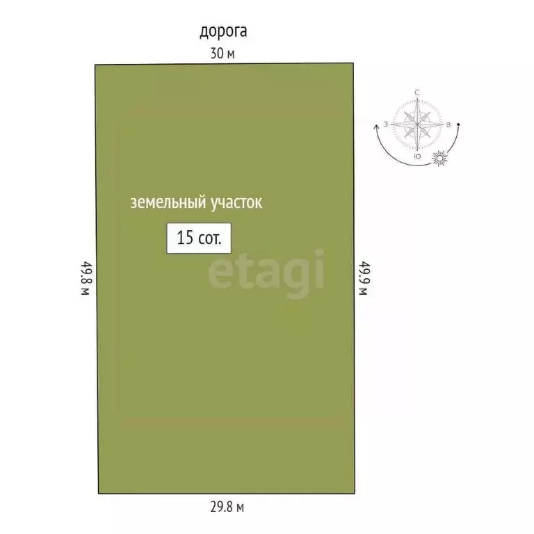 Участок в Тюменская область, Тюменский муниципальный округ, д. ... - Фото 2