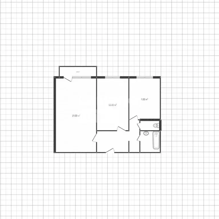 2-к кв. Липецкая область, Липецк 9-й мкр, 20А (44.0 м) - Фото 2