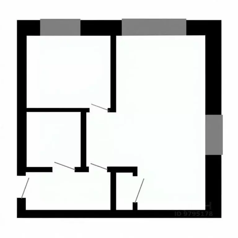 1-к кв. Татарстан, Казань Окольная ул., 17б (31.6 м) - Фото 2