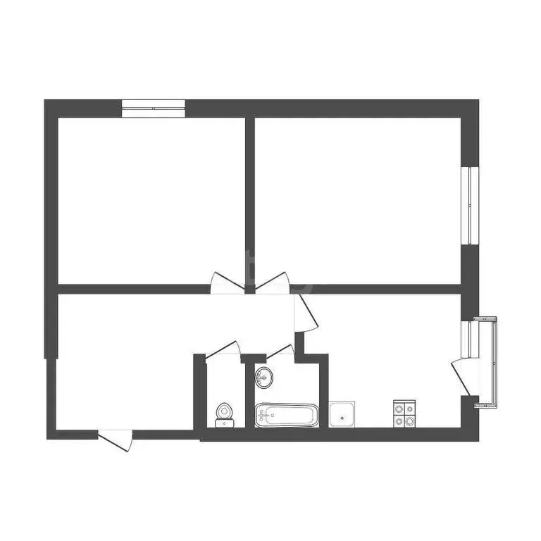 2-комнатная квартира: Тула, улица Токарева, 89 (61.7 м) - Фото 0