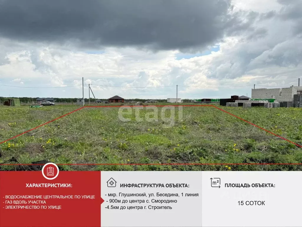 Участок в Белгородская область, Строитель Яковлевский городской округ, ... - Фото 2