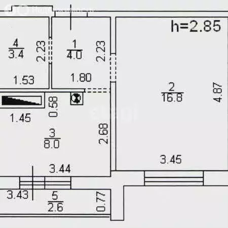 1-комнатная квартира: Тверь, бульвар Гусева, 56 (34.8 м) - Фото 1