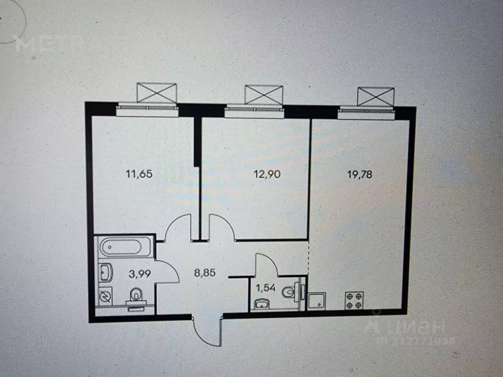 2-к кв. Москва Лобненская ул., 13к1 (60.0 м) - Фото 1