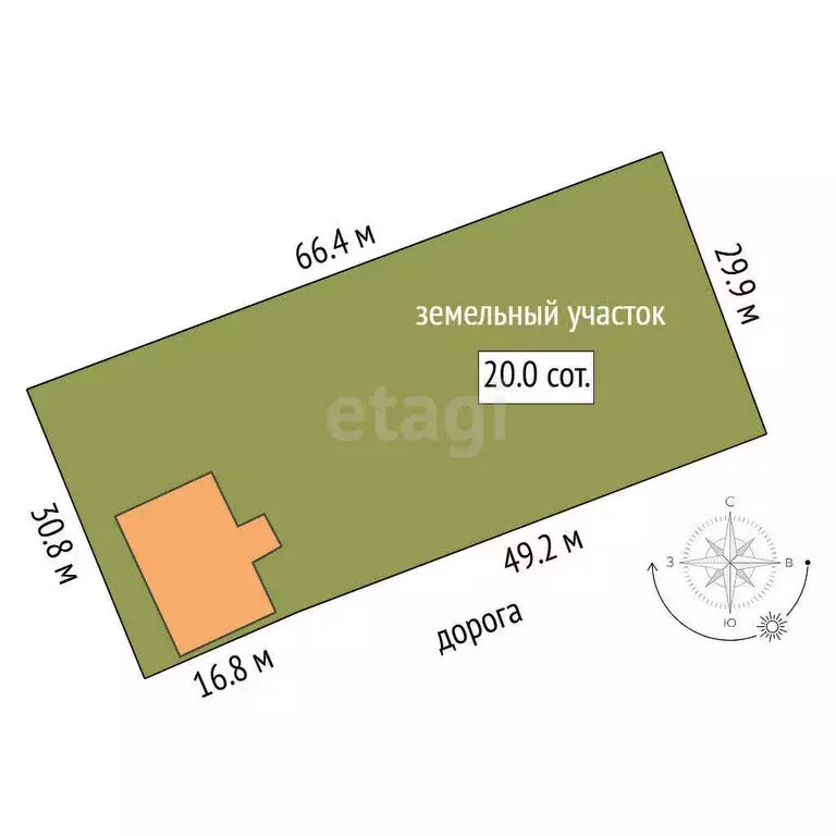 Участок в Туртас, улица Дорожников (29.78 м) - Фото 0