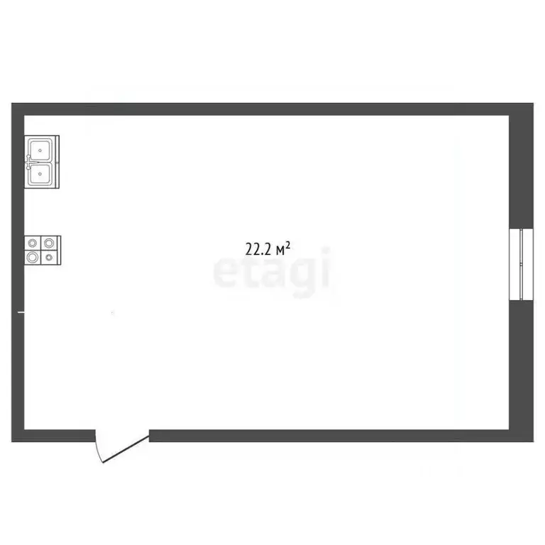 Комната Тюменская область, Тюмень ул. Станционная, 36А (22.0 м) - Фото 2