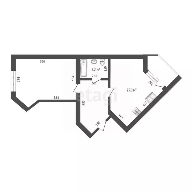 1-к кв. Ханты-Мансийский АО, Сургут ул. Крылова, 20 (52.6 м) - Фото 1