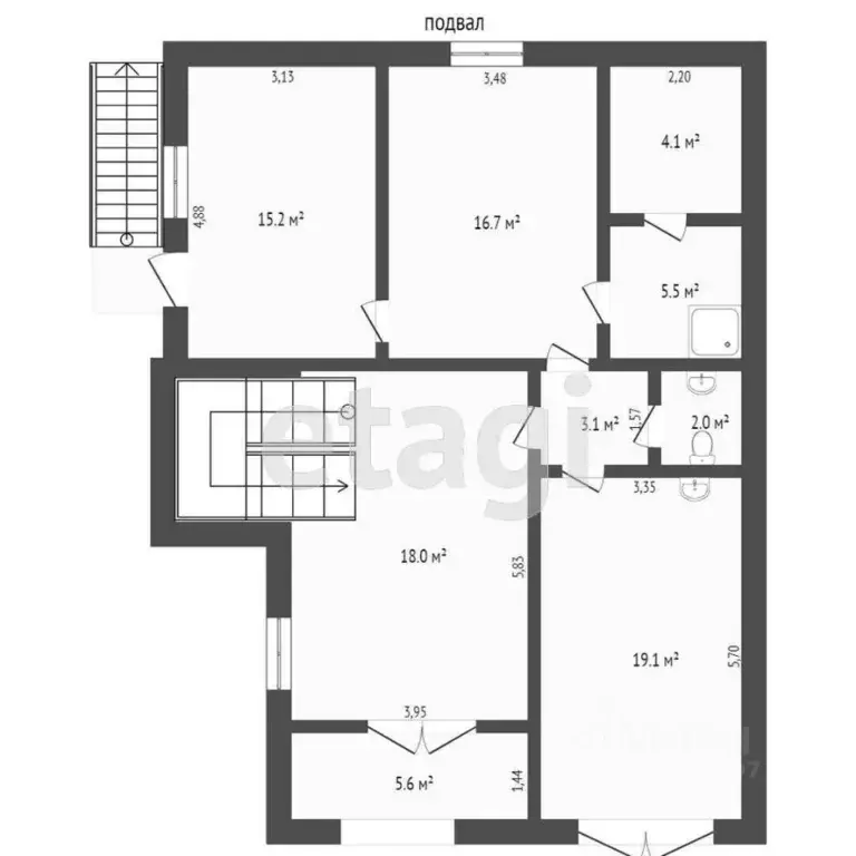 6-к кв. Коми, Сыктывкар ул. Микушева, 17 (400.0 м) - Фото 2