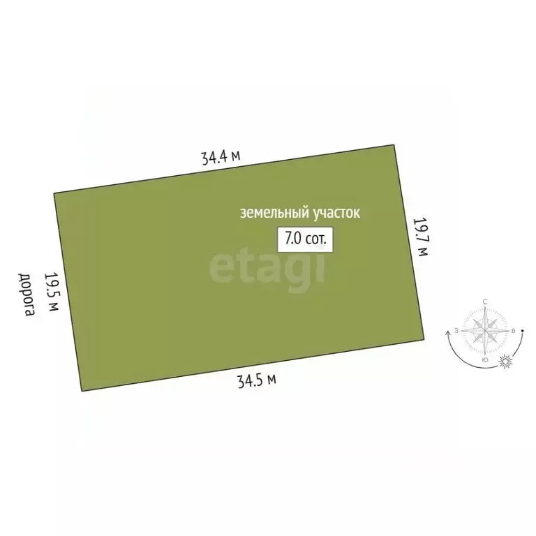 Участок в Тюменская область, Тюменский муниципальный округ, д. Зырянка ... - Фото 1