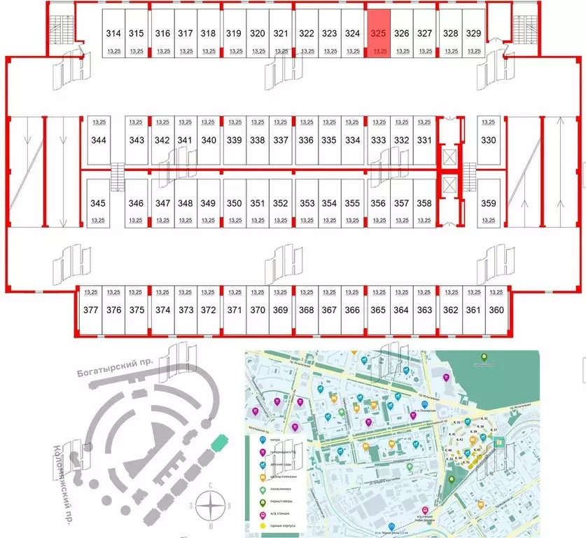 Гараж в Санкт-Петербург Коломяжский просп., 13к2 (13 м) - Фото 0