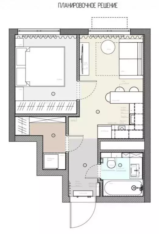 1-комнатная квартира: Москва, Дмитровское шоссе, 75/77 (32.1 м) - Фото 1