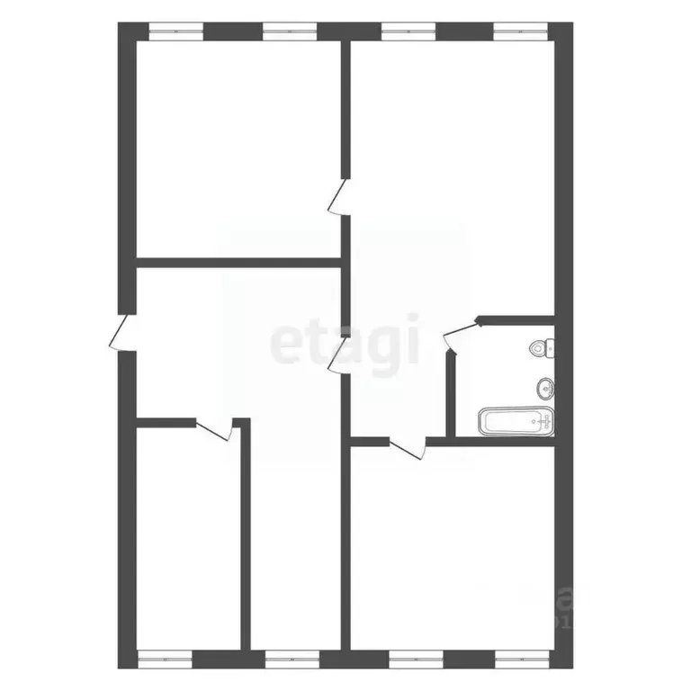 Дом в Тульская область, Узловая ул. Островского, 2 (46 м) - Фото 2