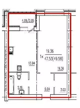 1-комнатная квартира: Самара, жилой комплекс Эстетика (50 м) - Фото 1