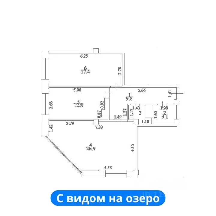 2-к кв. Ставропольский край, Ессентуки Октябрьская ул., 8/5 (75.3 м) - Фото 0