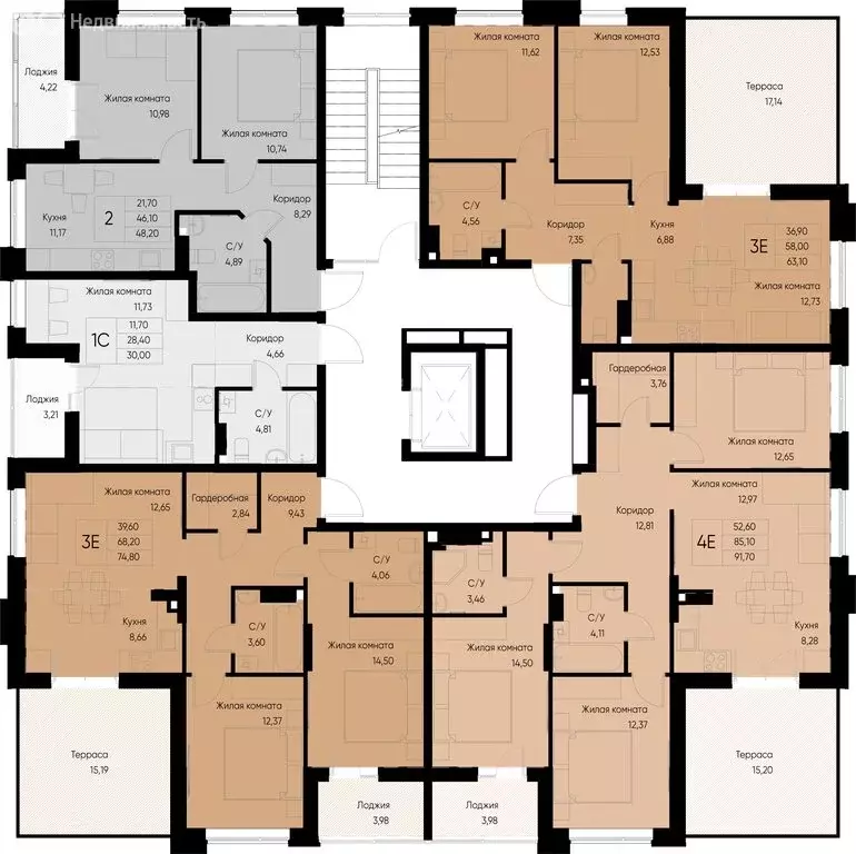 Квартира-студия: посёлок городского типа Васильево, ЖК Васильевский ... - Фото 2