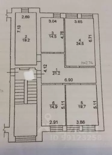 3-к кв. Псковская область, Псков ул. Некрасова, 25А (114.0 м) - Фото 1