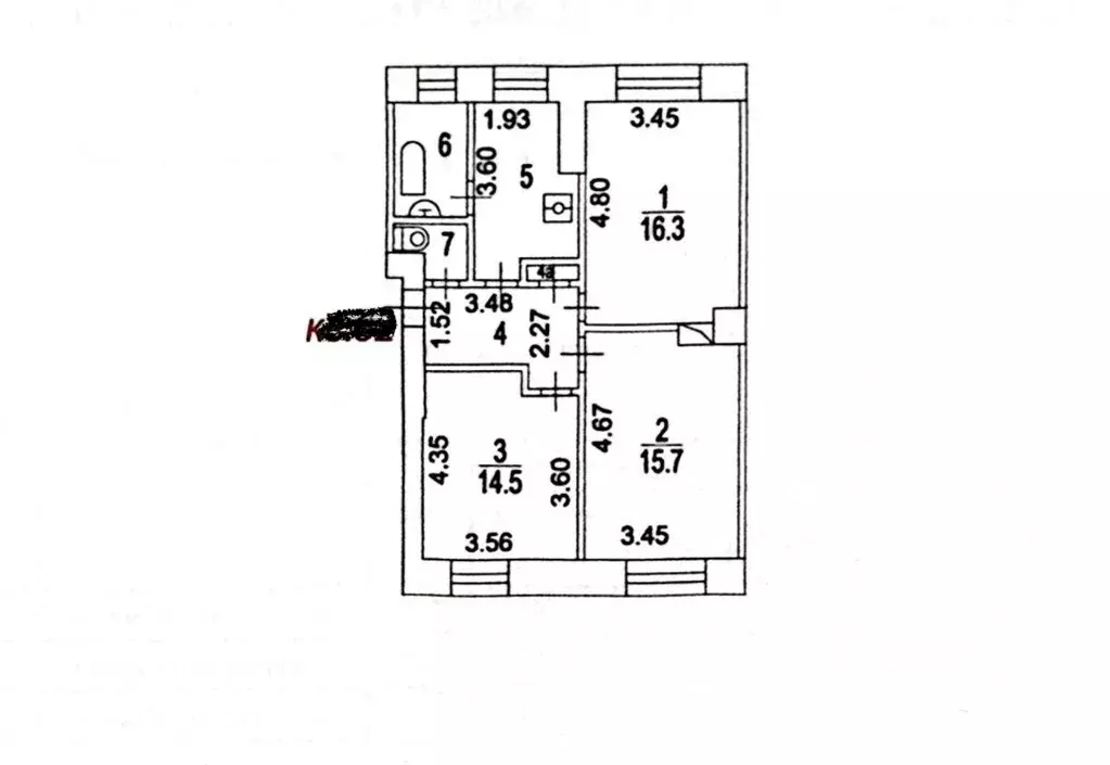 3-к кв. Москва Воронцовская ул., 25С3 (65.0 м) - Фото 1