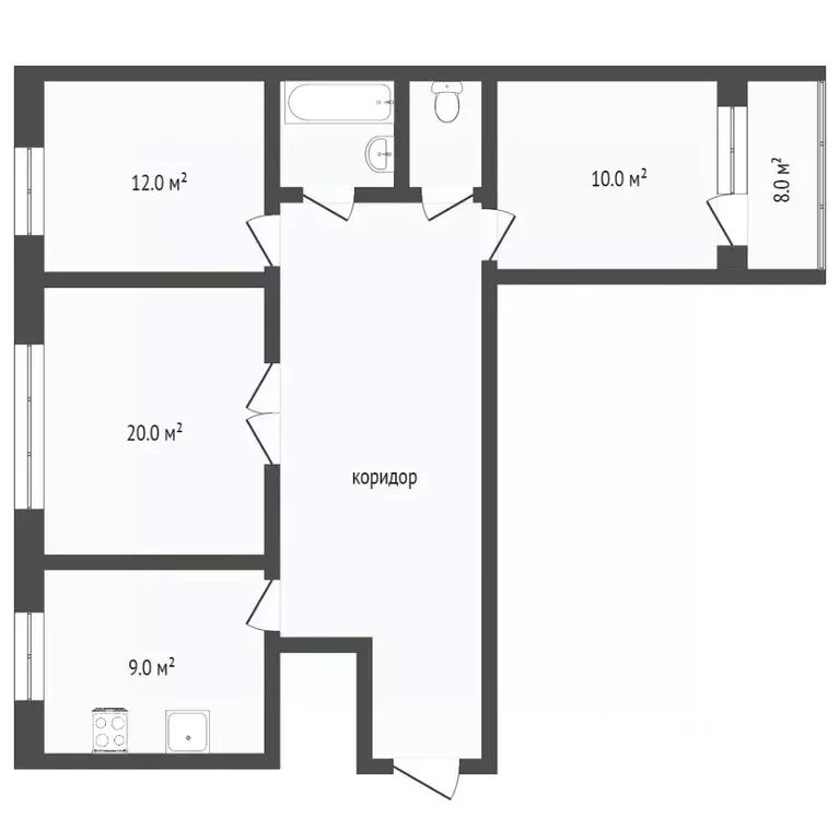 3-к кв. Ярославская область, Ярославль Яковлевская ул., 18 (65.3 м) - Фото 2
