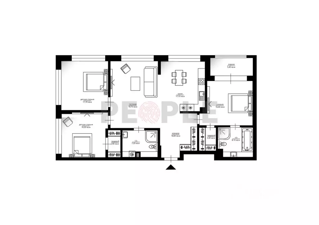 2-к кв. Москва ул. Сергея Бондарчука, 4 (130.0 м) - Фото 1