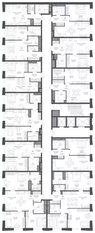 2-к кв. Москва Семеновский Парк 2 жилой комплекс (47.0 м) - Фото 1