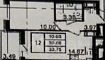 1-к кв. Санкт-Петербург ул. Генерала Кравченко, 3к1 (31.6 м) - Фото 2