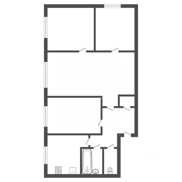 4-к кв. Тульская область, Тула ул. Пузакова, 30 (57.8 м) - Фото 1