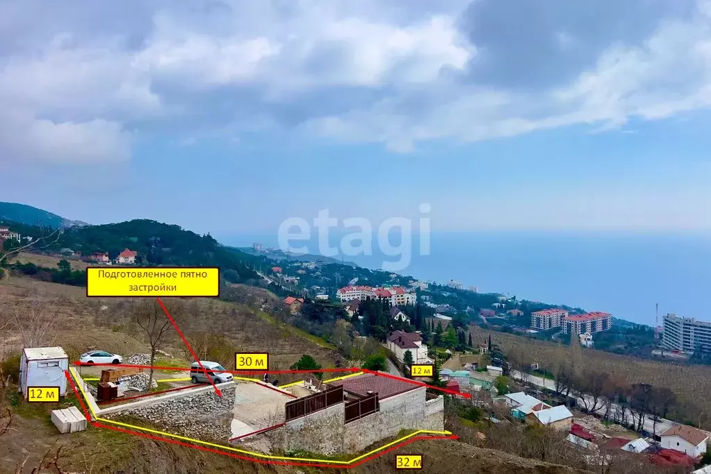 Участок в Крым, Ялта муниципальный округ, Восход пгт ш. ... - Фото 1