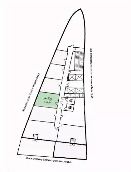 Помещение свободного назначения в Москва ул. Заречная, вл6/1 (54 м) - Фото 2