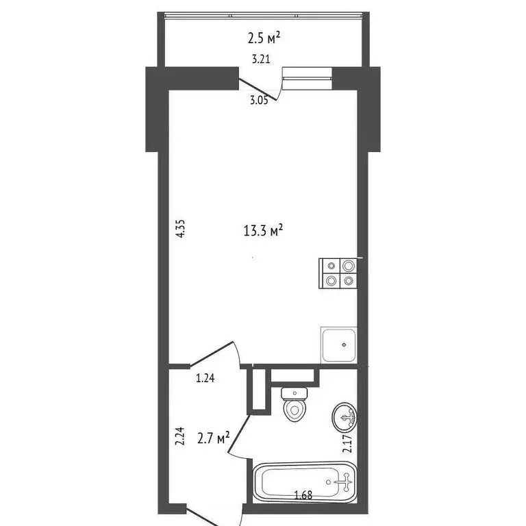 Квартира-студия: Краснодар, Тепличная улица, 62/1к6 (19.4 м) - Фото 0