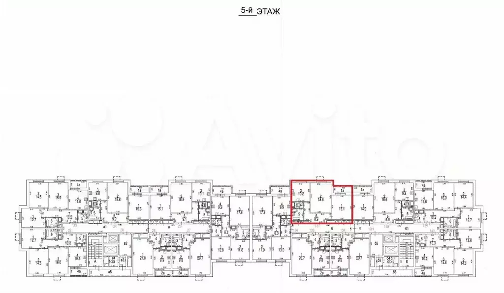 Аукцион: 2-к. квартира, 57,9 м, 5/17 эт. - Фото 1