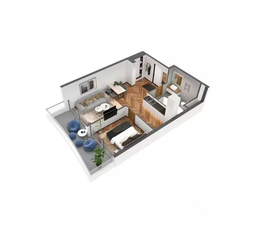 2-к кв. Крым, Ялта ул. Дражинского, 53 (56.2 м) - Фото 1