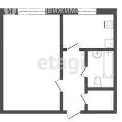 1-комнатная квартира: Ишим, Казанская улица, 34Б (31.1 м) - Фото 1