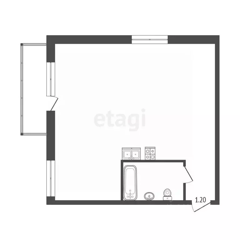 Студия Хабаровский край, Хабаровск просп. 60-летия Октября, 102 (29.5 ... - Фото 2