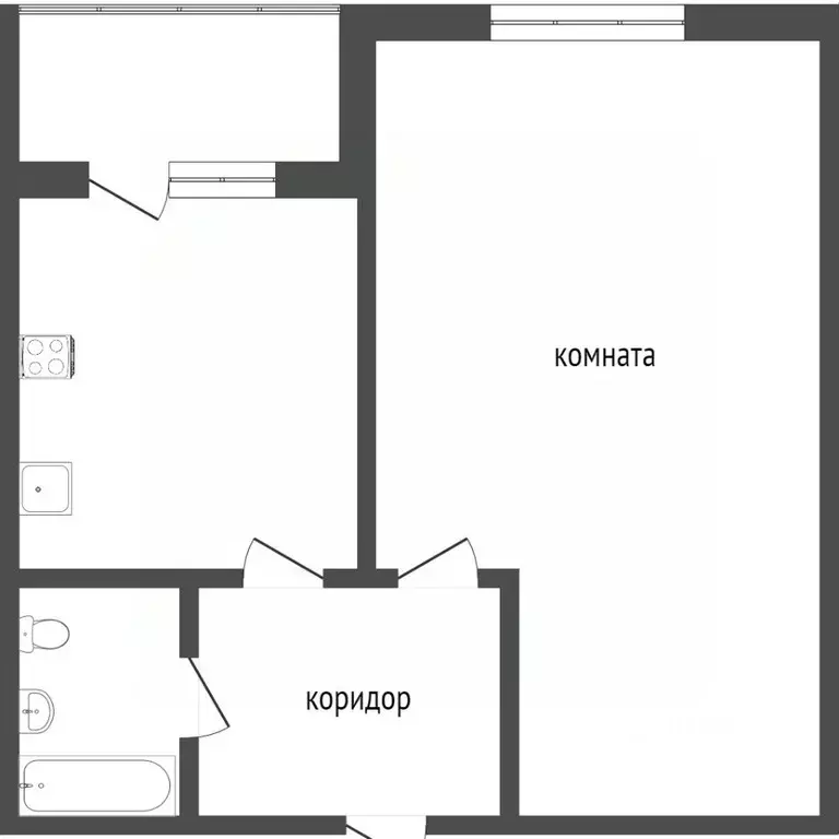 Студия Омская область, Омск бул. М.М. Кузьмина, 15 (43.0 м) - Фото 1