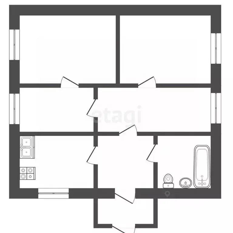 Дом в Крым, Евпатория проезд Шишкина, 24 (60 м) - Фото 2