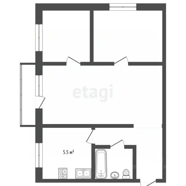 3-к кв. Архангельская область, Архангельск просп. Ломоносова, 289 ... - Фото 2
