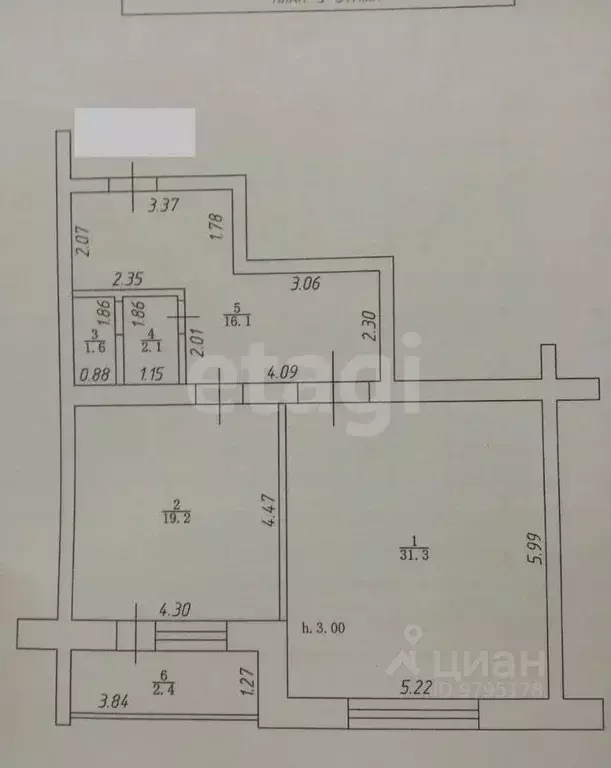 2-к кв. Татарстан, Казань ул. Вишневского, 22 (70.0 м) - Фото 2