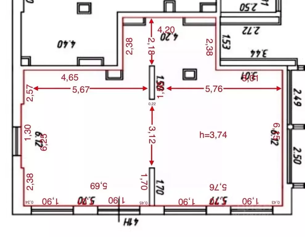 Помещение свободного назначения в Ленинградская область, Кудрово г. ... - Фото 2