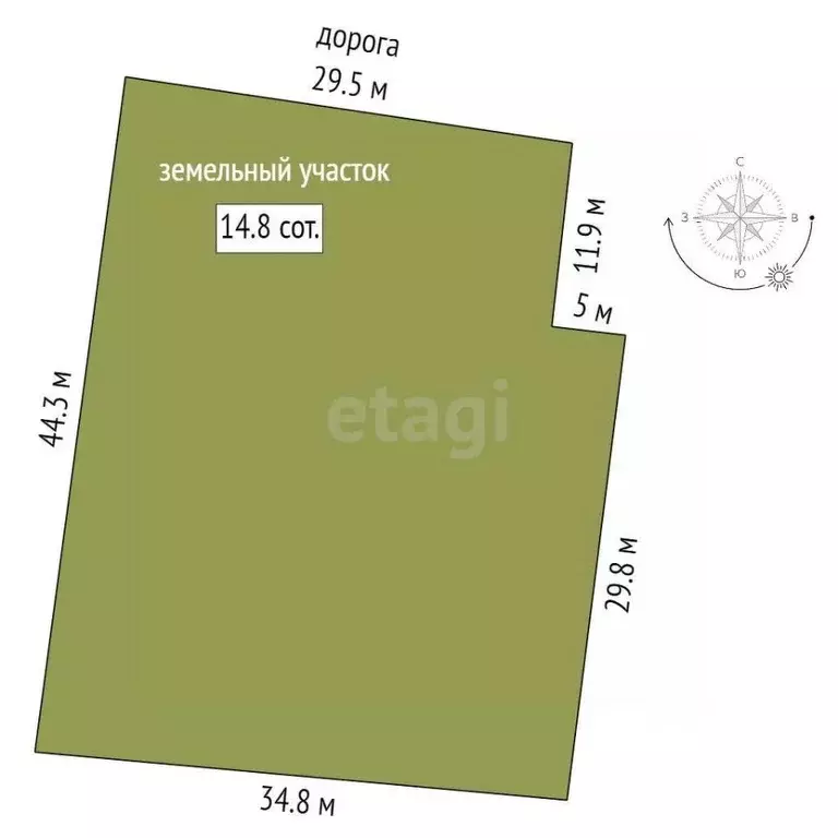 Участок в Калужская область, Калуга городской округ, д. Шопино  (14.8 ... - Фото 2