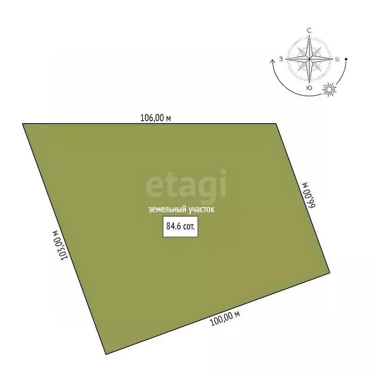 Участок в Амурская область, Благовещенский район, пос. Заречный  (84.6 ... - Фото 2