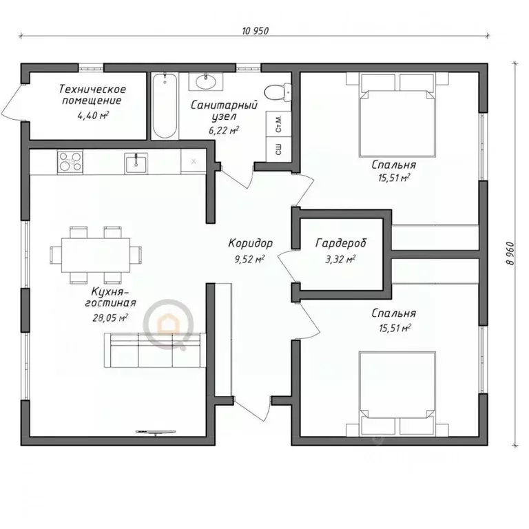 Дом в Севастополь Скалистый-89 СНТ, 117 (100 м) - Фото 2