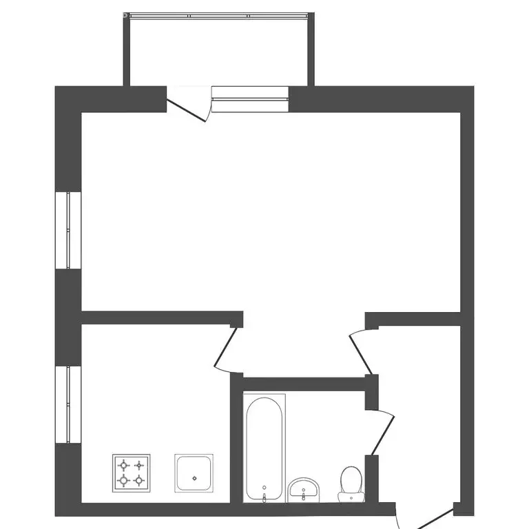 Квартира-студия: Пермь, бульвар Гагарина, 17 (31 м) - Фото 0