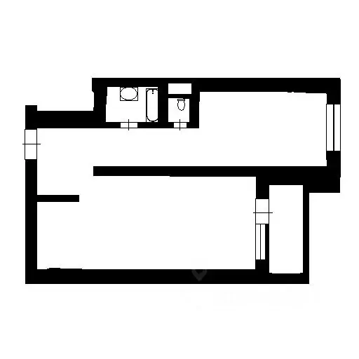 1-к кв. Ленинградская область, Всеволожский район, пос. Бугры ул. ... - Фото 2
