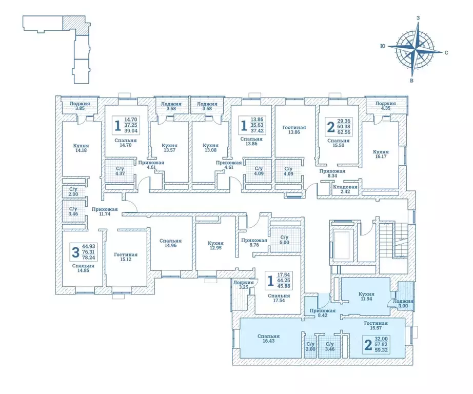2-к кв. Московская область, Щелково городской округ, Монино пгт ул. ... - Фото 2