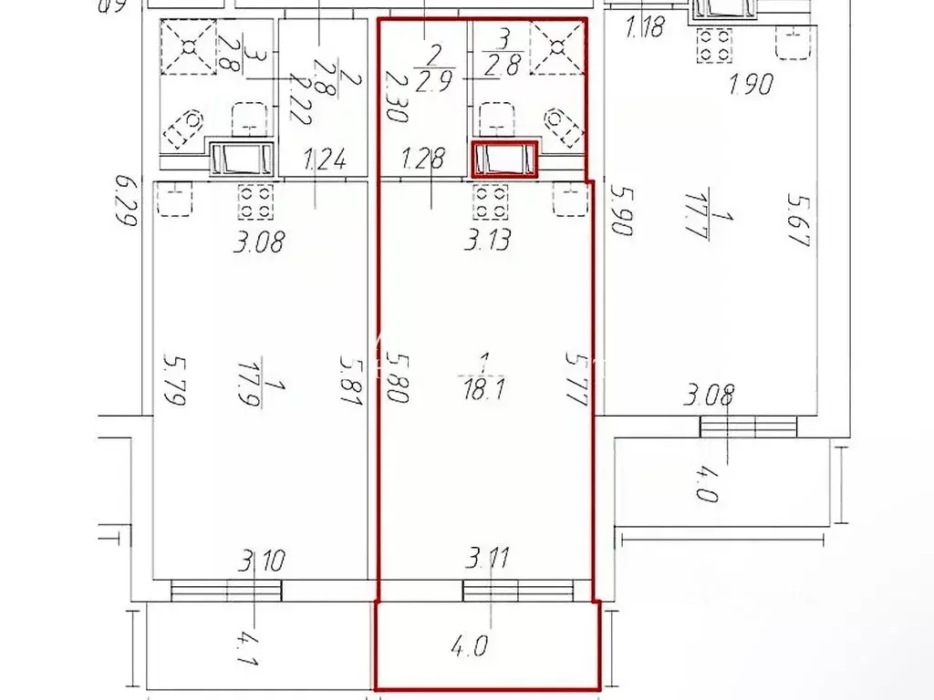 Студия Санкт-Петербург дор. Торфяная, 17к4 (23.8 м) - Фото 2