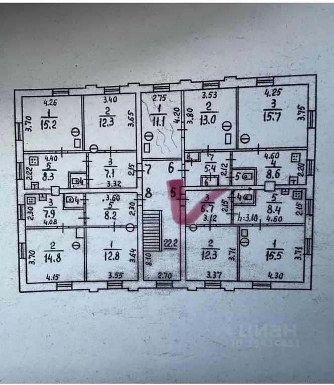 2-к кв. Псковская область, Псков ул. Карла Маркса, 7А (43.5 м) - Фото 2