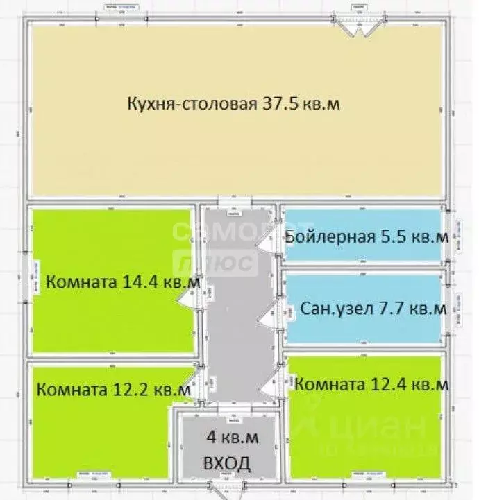 Дом в Краснодарский край, Динская ст-ца ул. Ивана Франко, 29 (105 м) - Фото 1