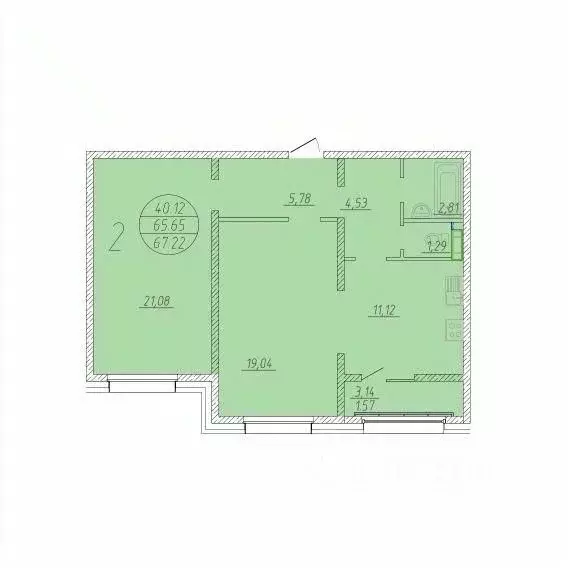 2-к кв. Сахалинская область, Анивский городской округ, с. Новотроицкое ... - Фото 1